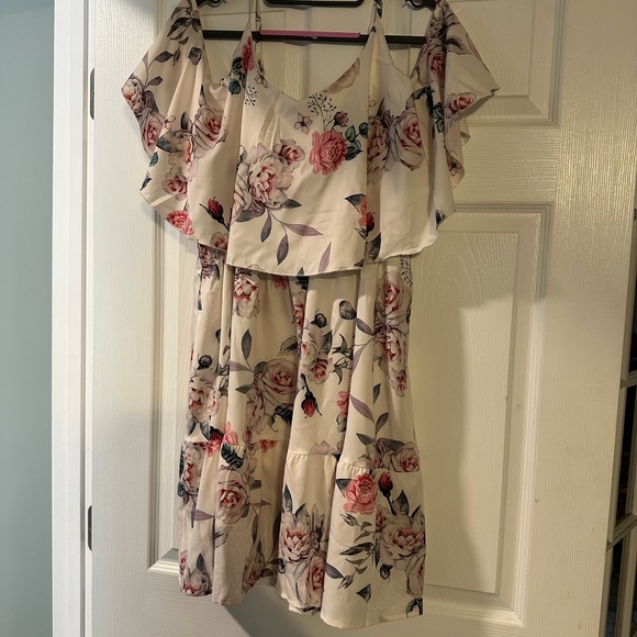 Sheilay summer dress beige and pink XL - Picture 6 of 10
